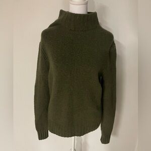 J. Crew Olive Green Turtleneck Sweater